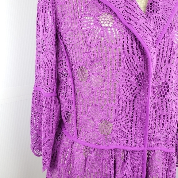 PETER Nygard blazet jacket size Medium Purple - Picture 4 of 14